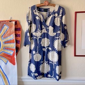 Boden 100% linen tunic dress long top size 8